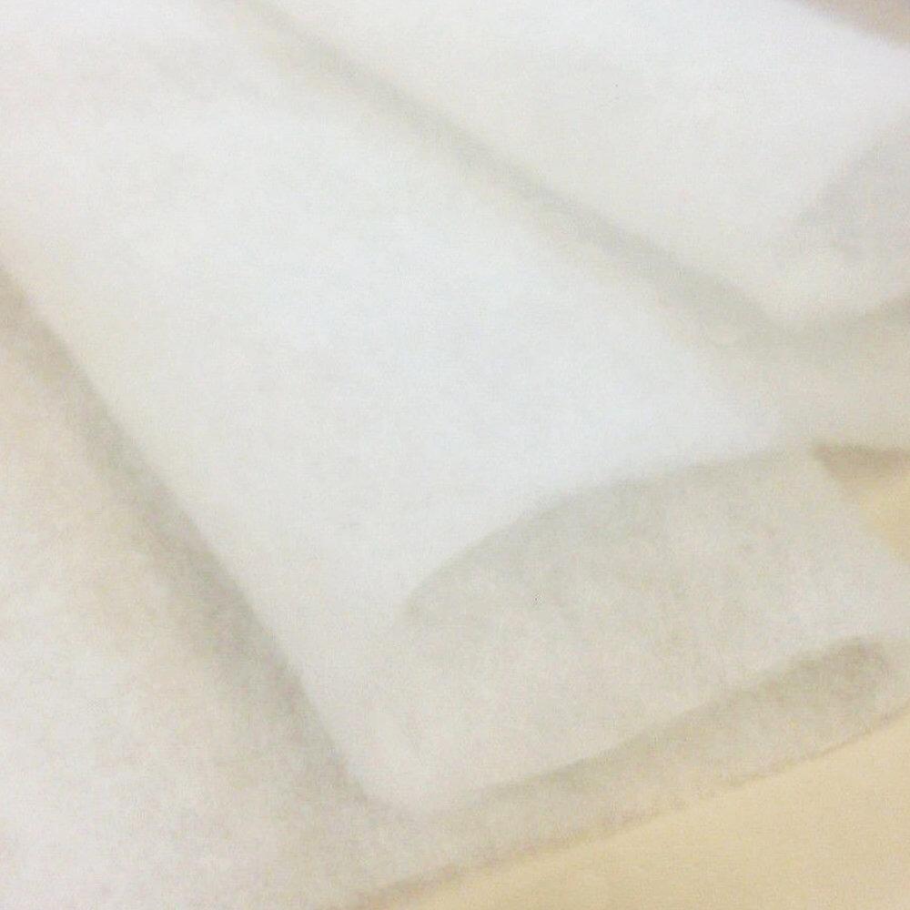 Polyester dacron wadding folded diagonally