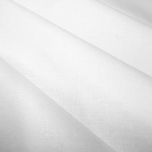 White cotton cambric fabric folded diagonally
