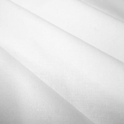 White cotton cambric fabric folded diagonally