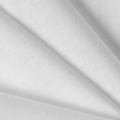White polycotton lining fabric folded diagonally