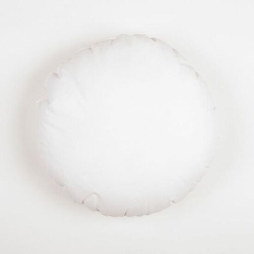 White small round cushion pad
