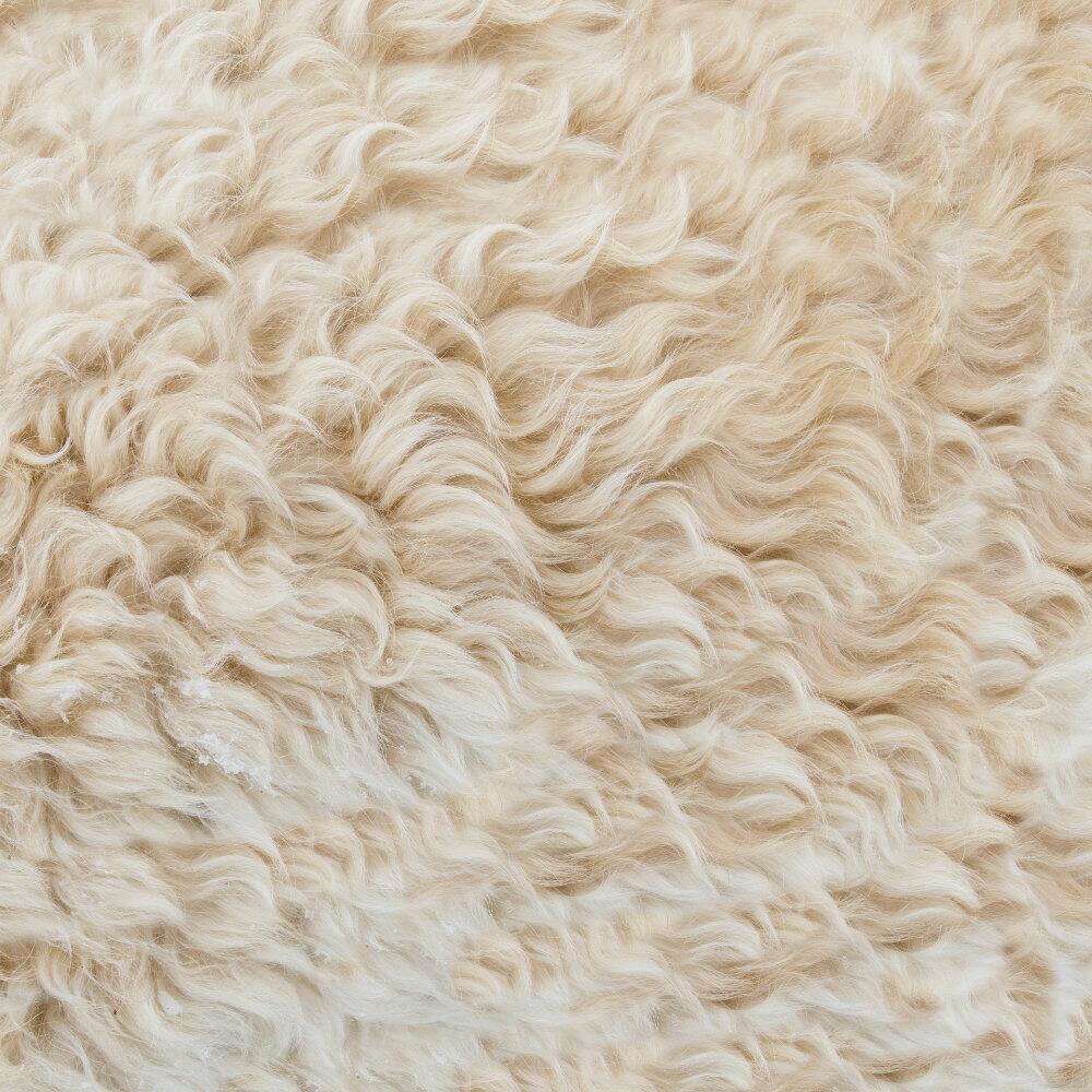 Close-up of merino wool for a wool mattress topper