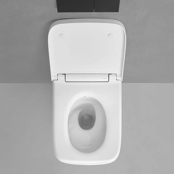 Geberit AquaClean Sela Square Shower Toilet Set Wall-Hung – Alpine White