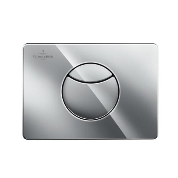 Villeroy & Boch ViConnect E100/100S Dual Flush Plate – Chrome