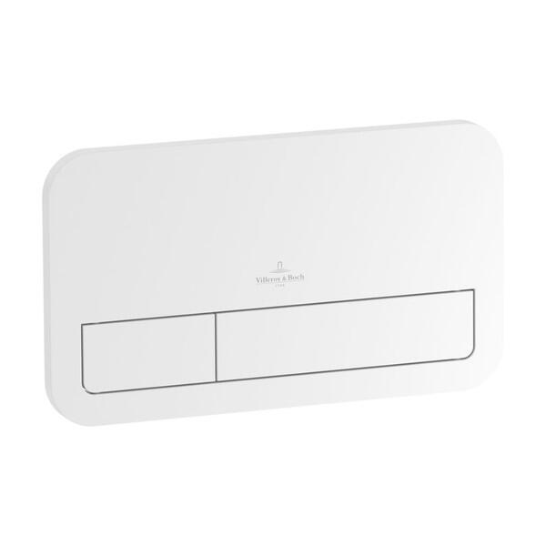 Villeroy & Boch ViConnect E200 Dual Flush Plate – White