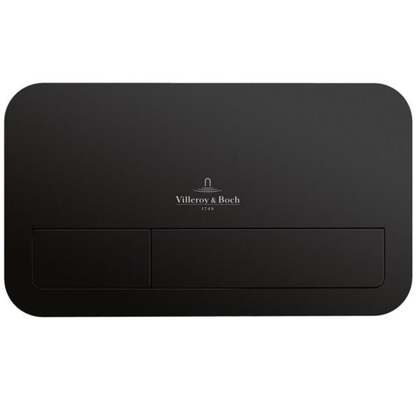 Villeroy & Boch ViConnect E200 Dual Flush Plate – Matt Black