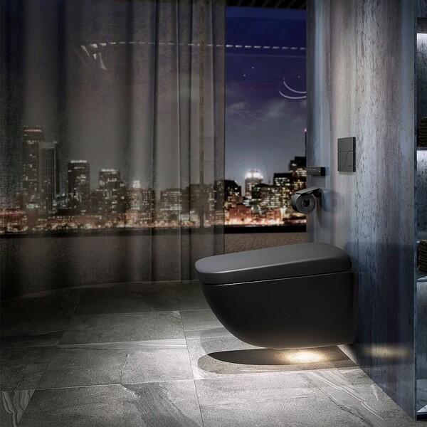 TOTO NEOREST WX1 Pan + Seat Set – Washlet + Wall-Hung Pan (Matte Black)