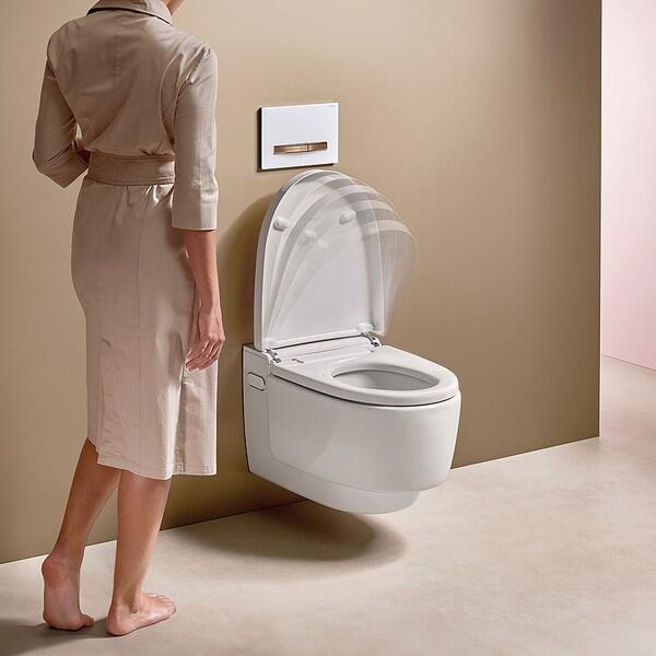 Geberit AquaClean Mera Comfort Shower Toilet Set Wall-Hung – Gloss Chrome