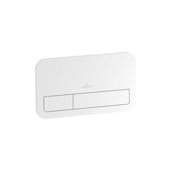 Villeroy & Boch ViConnect E200 Dual Flush Plate – White