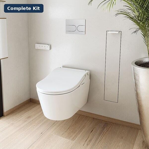 TOTO WASHLET RW Auto Flush Complete Installation Kit – White Trim