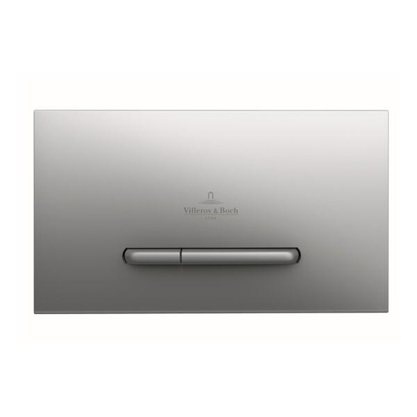 Villeroy & Boch ViConnect E300/300S Dual Flush Plate – Brushed Chrome