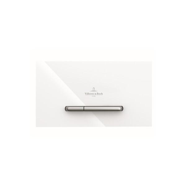 Villeroy & Boch ViConnect M300/300G Glass Dual Flush Plate – Gloss White