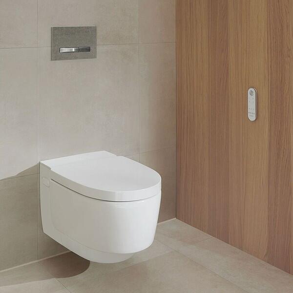 Geberit AquaClean Mera Classic Shower Toilet Set Wall-Hung – Gloss Chrome