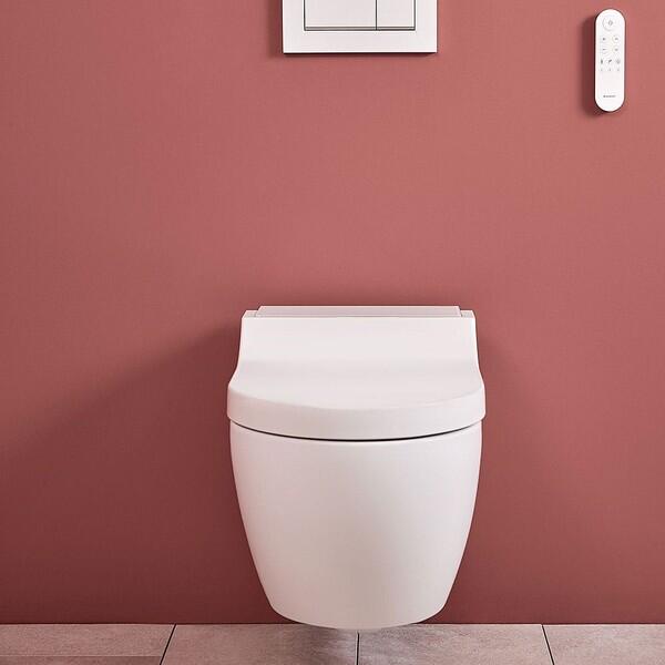 Geberit AquaClean Tuma Comfort Shower Toilet Set – White Glass
