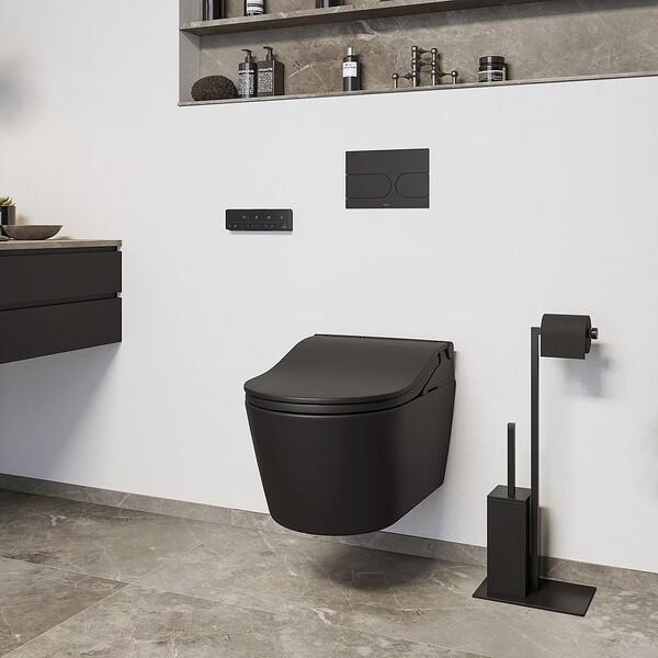 TOTO WASHLET RW Pan + Seat Set – Matte Black + matching pan
