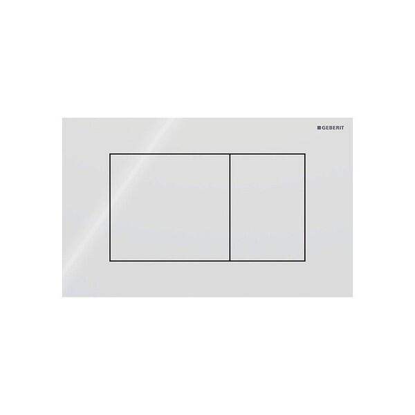 Geberit Sigma40 Square Dual Flush Plate – Brushed Stainless Steel