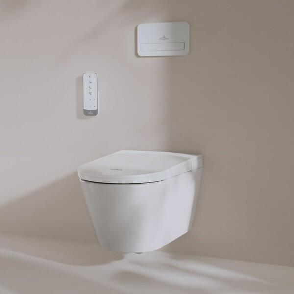 Villeroy & Boch Tivo Wall-Hung Shower Toilet – White Alpin