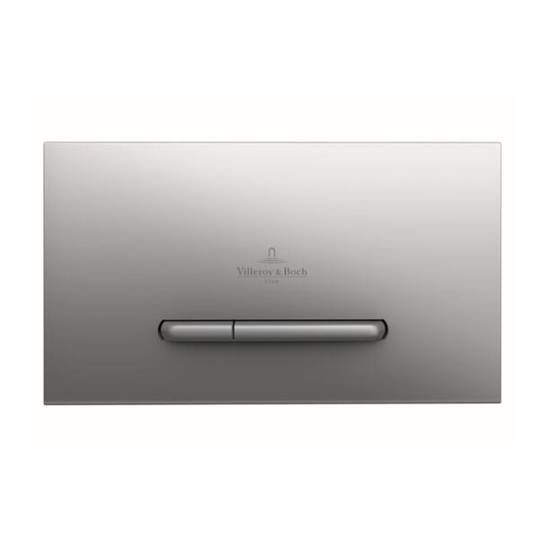 Villeroy & Boch ViConnect E300/300S Dual Flush Plate – Brushed Chrome