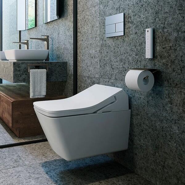 TOTO WASHLET SX Auto Flush Pan + Seat Set – Gloss White + matching pan