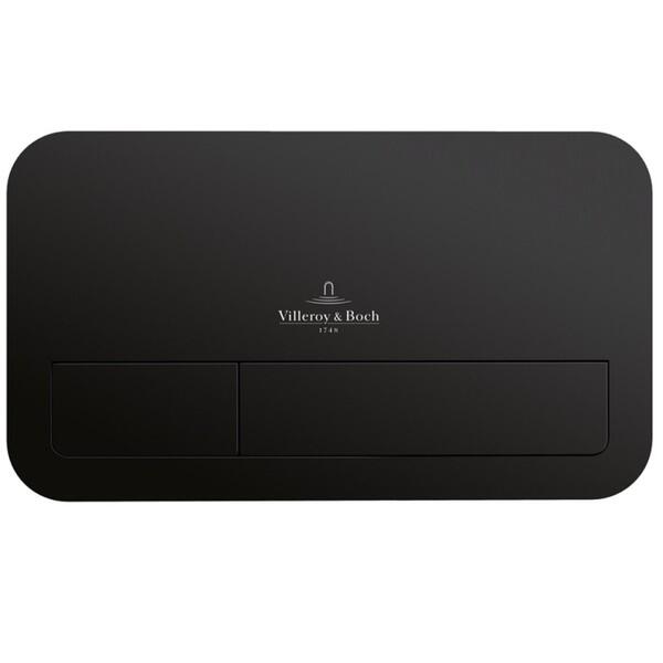 Villeroy & Boch ViConnect E200 Dual Flush Plate – Matt Black