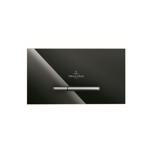 Villeroy & Boch ViConnect M300/300G Glass Dual Flush Plate – Gloss Black