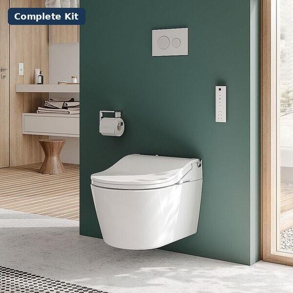 TOTO WASHLET RW Complete Installation Kit – Silver Trim