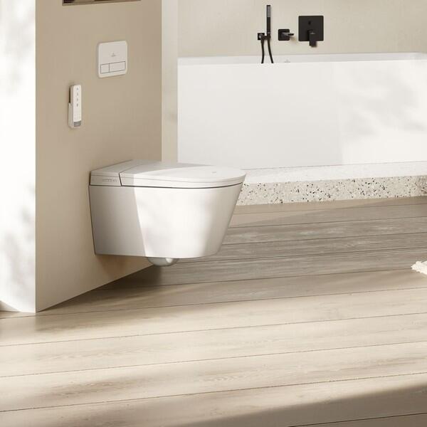 Villeroy & Boch Tivo Wall-Hung Shower Toilet – White Alpin