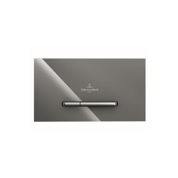 Villeroy & Boch ViConnect M300/300G Glass Dual Flush Plate – Gloss Grey