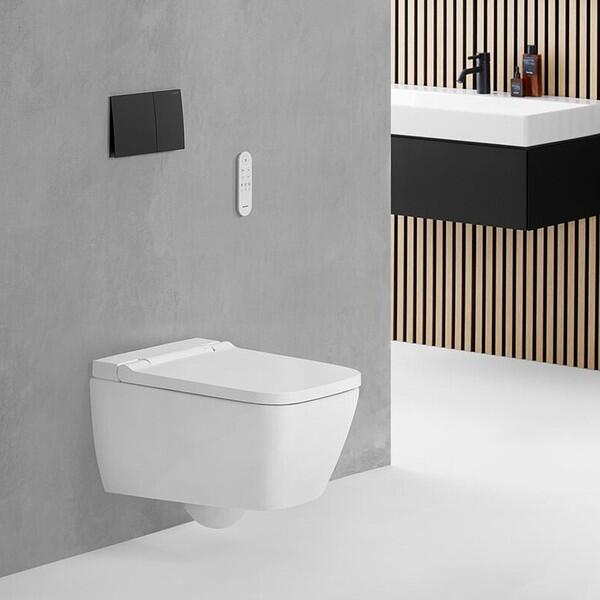 Geberit AquaClean Sela Square Shower Toilet Set Wall-Hung – Alpine White