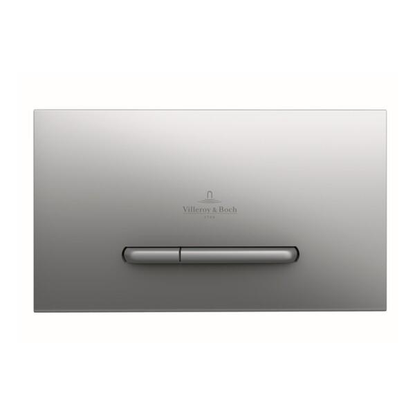 Villeroy & Boch ViConnect E300/300S Dual Flush Plate – Brushed Chrome