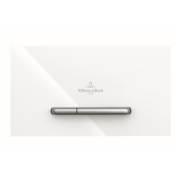 Villeroy & Boch ViConnect M300/300G Glass Dual Flush Plate – Gloss White