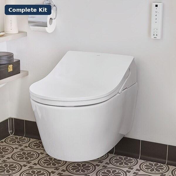 TOTO WASHLET RX Auto Flush Complete Installation Kit – Gloss White