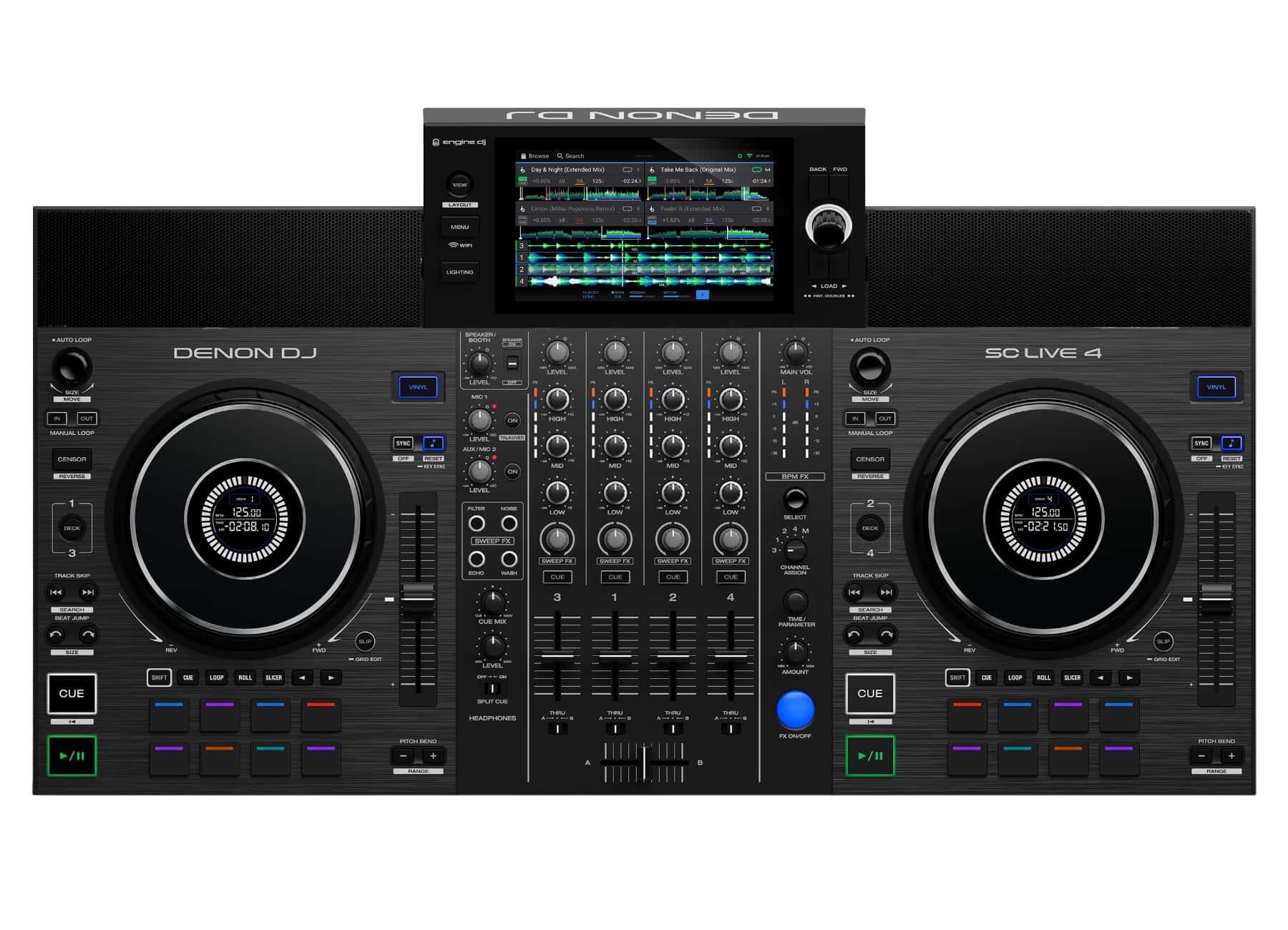 Denon DJ SC LIVE 4 standalone DJ system top