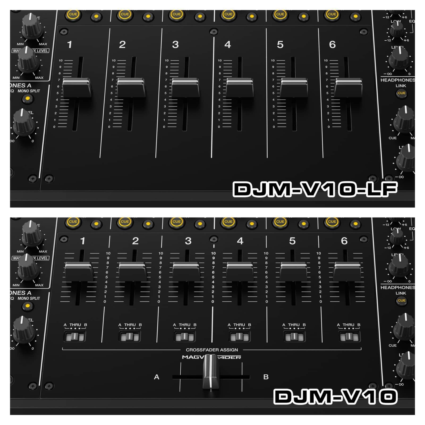 Pioneer DJ DJM-V10-LF 6-channel DJ Mixer faders