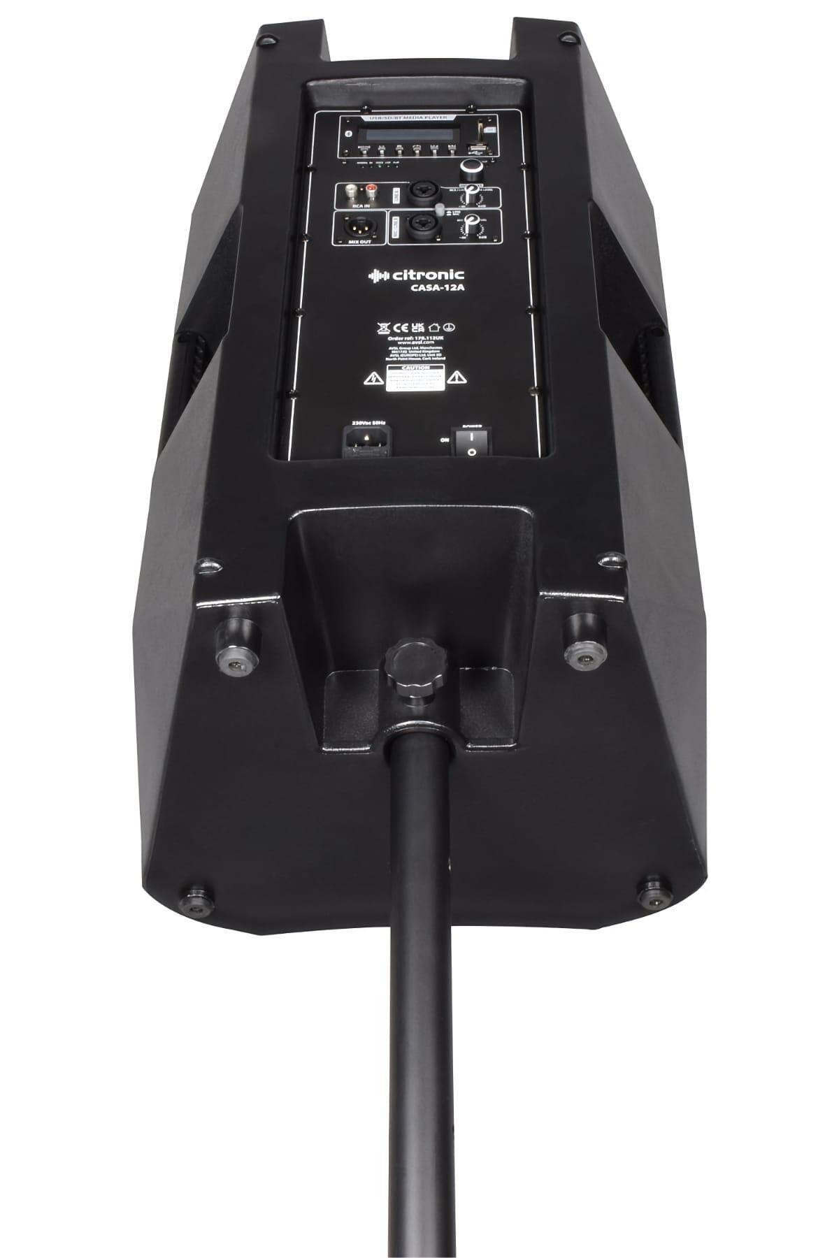 Citronic CASA-12A active speaker on pole