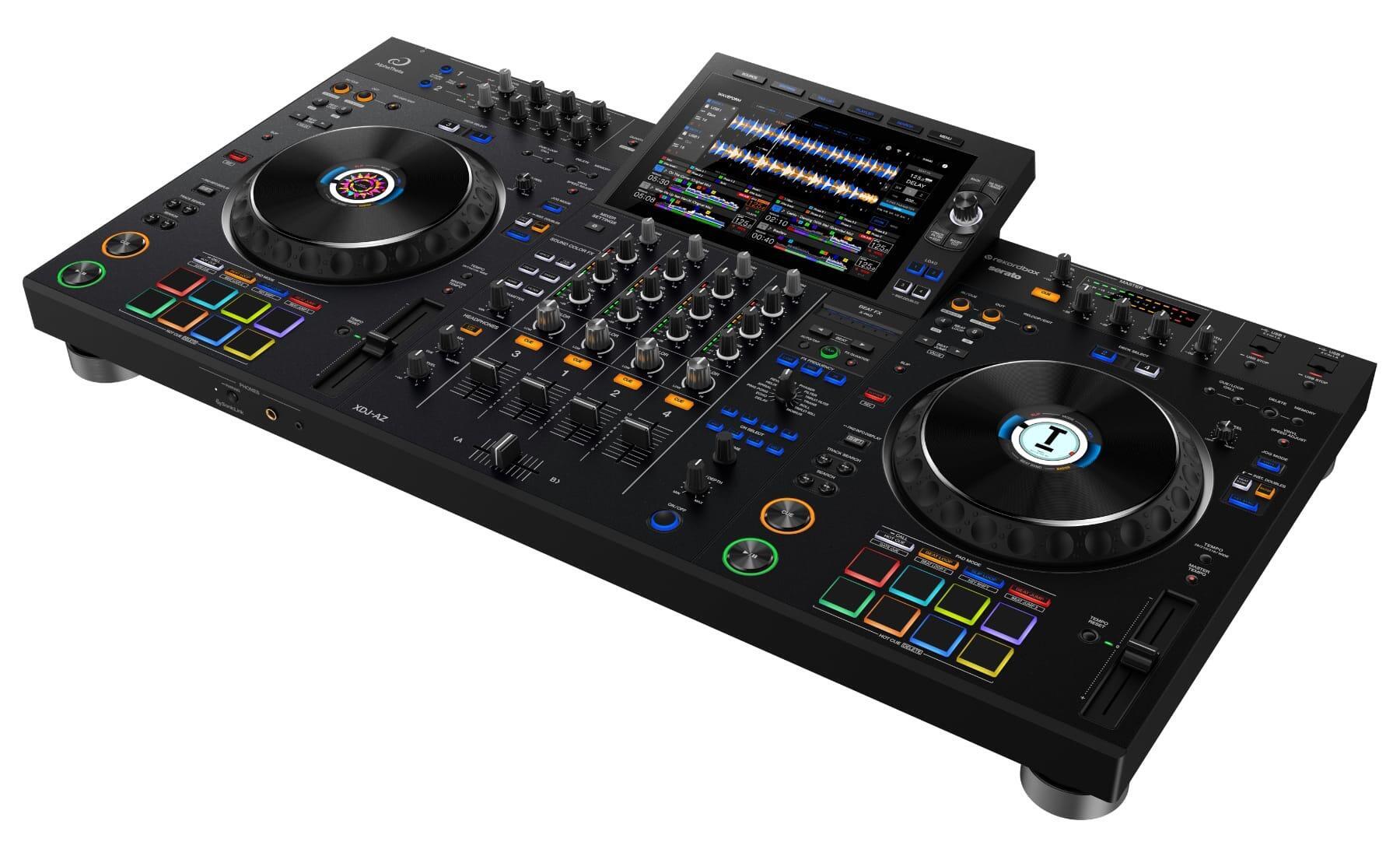 AlphaTheta XDJ-AZ professional all-in-one DJ system angle