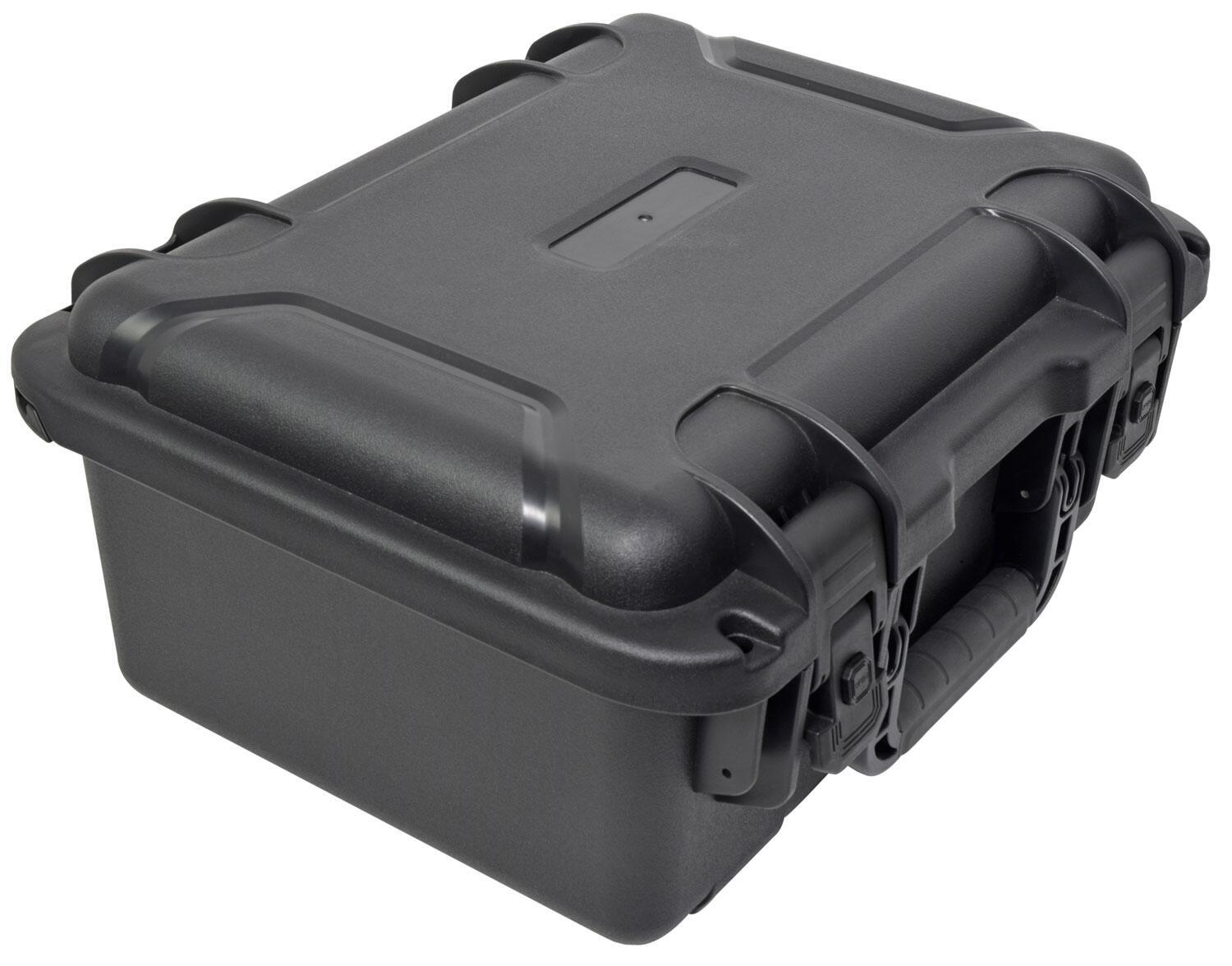 Citronic FLITE-600 Powered Mixer + 2 UHF Microphones + DSP case angle