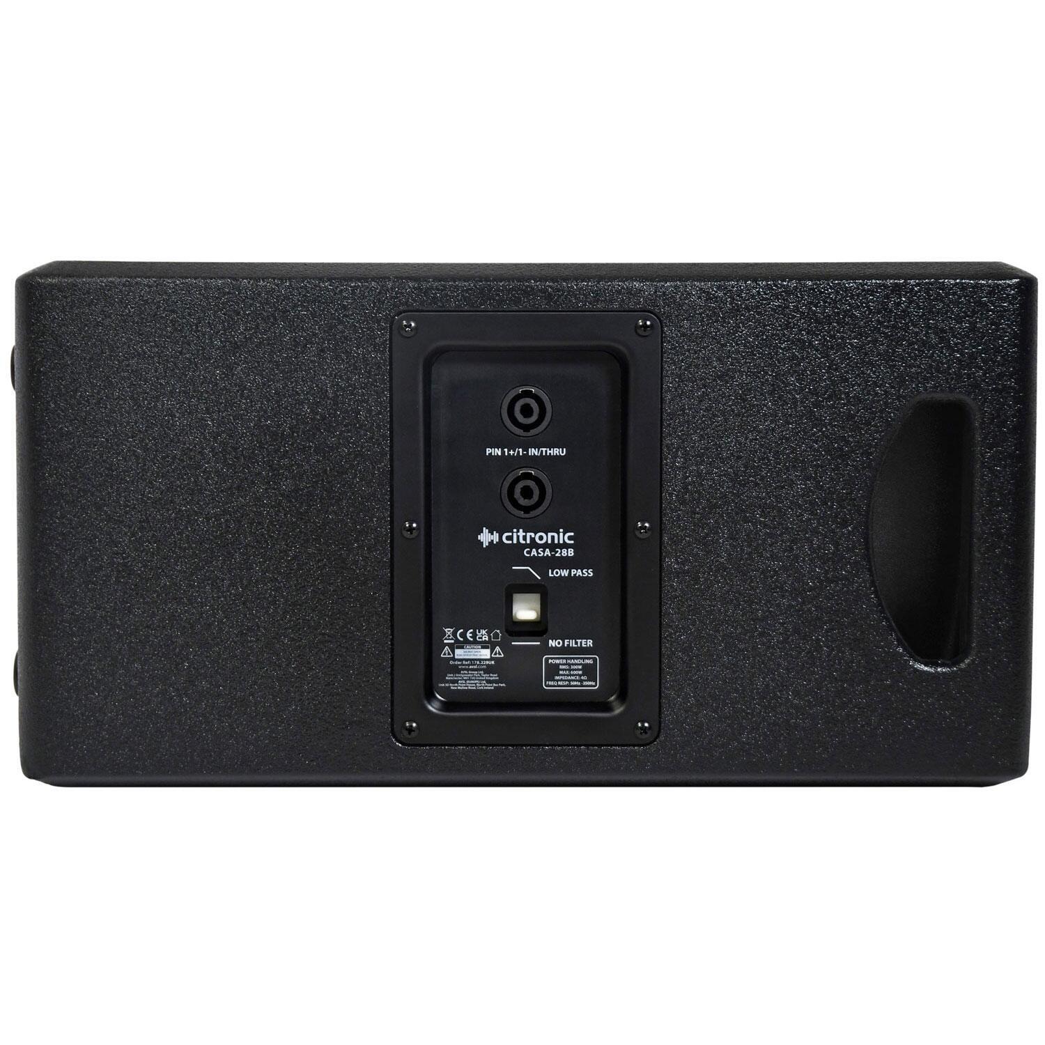 Citronic CASA-28B Passive Sub rear