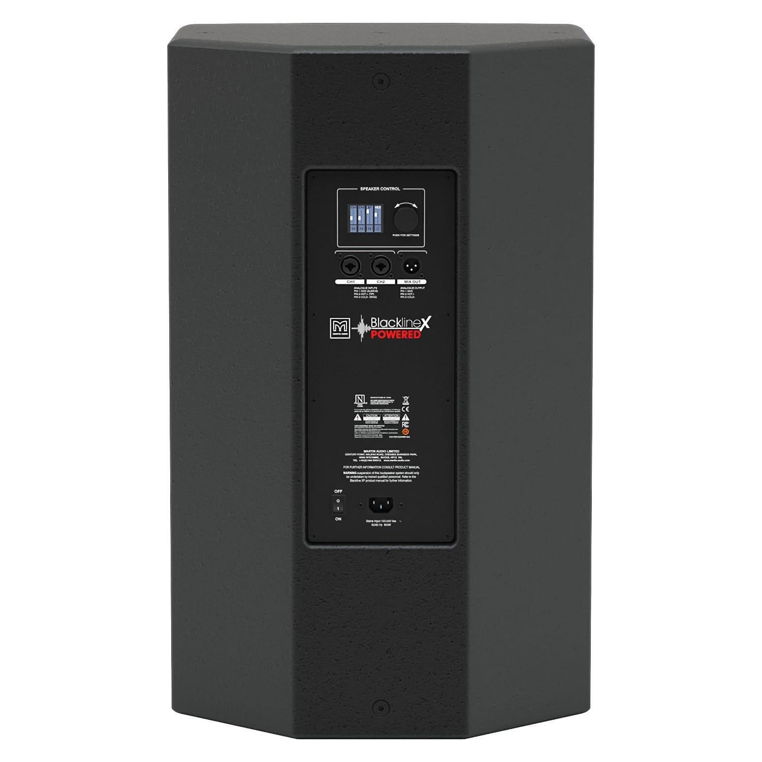 Martin Audio XP15 powered speaker rear