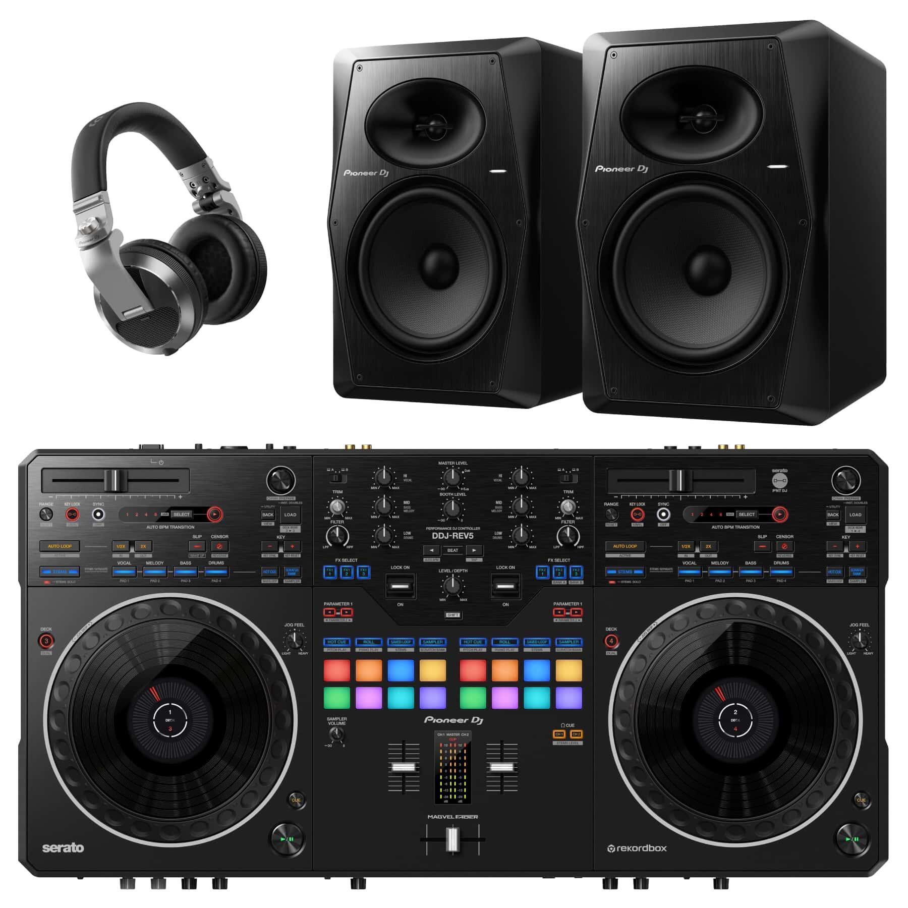 Pioneer DJ DDJ-REV5 & VM-80 Bundle