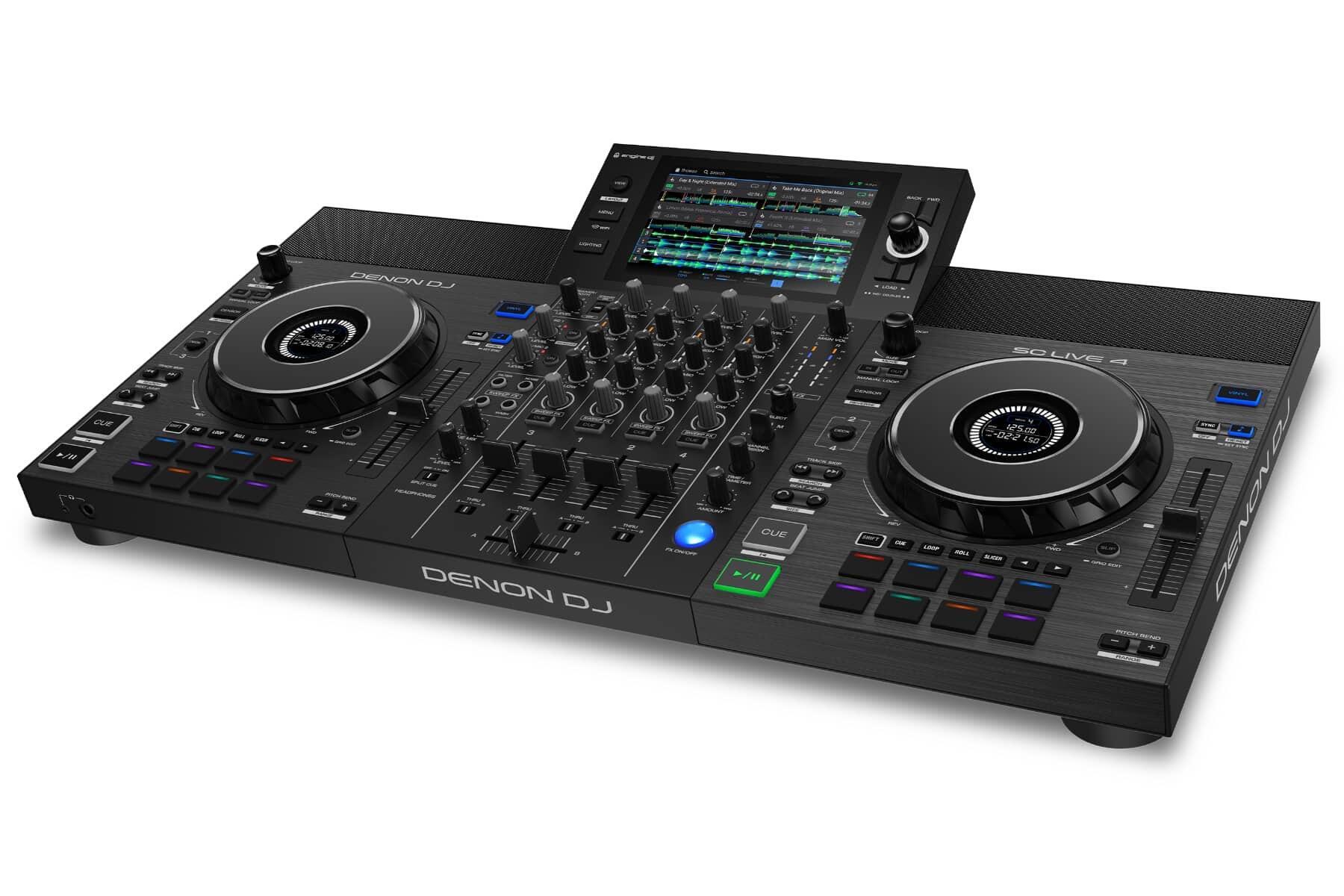 Denon DJ SC LIVE 4 standalone DJ system left angle