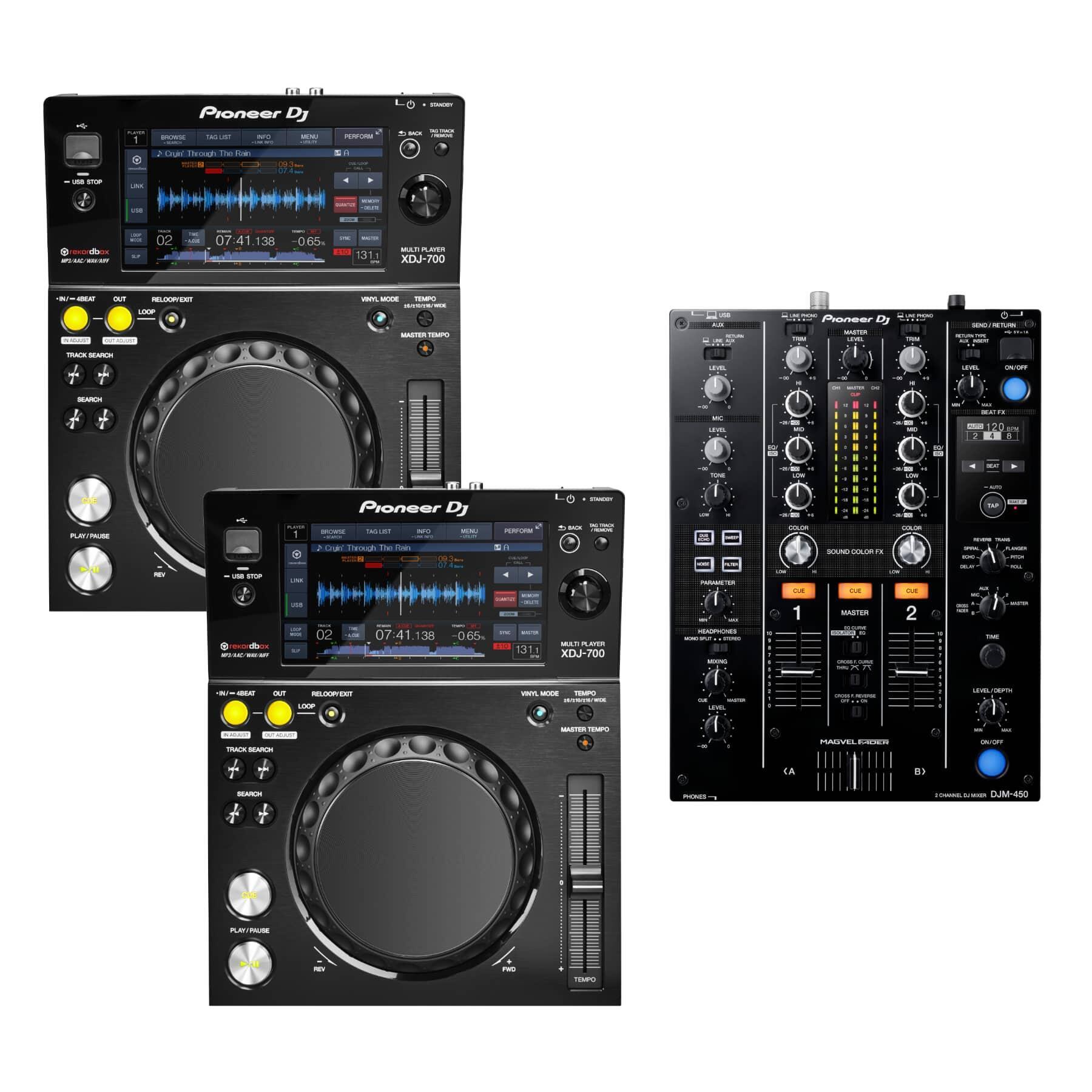Pioneer DJ XDJ-700 & DJM-450 Package