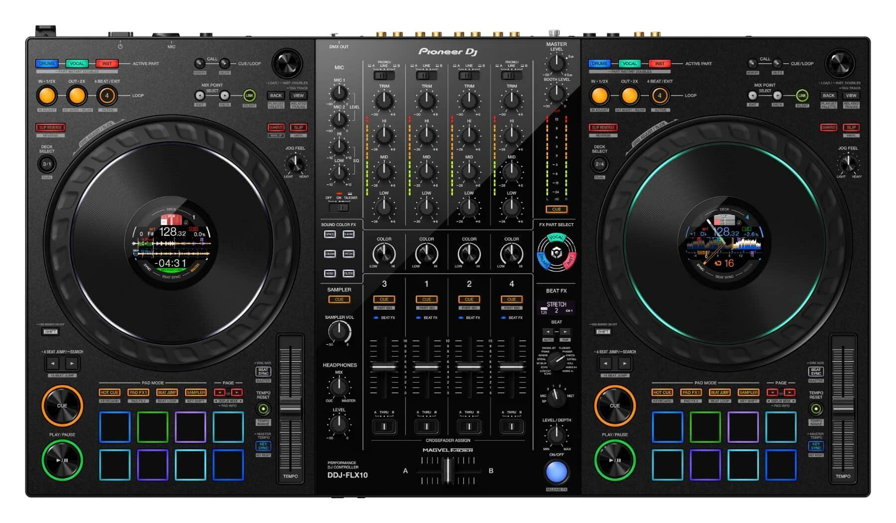 Pioneer DJ DDJ-FLX10 Professional DJ Controller top