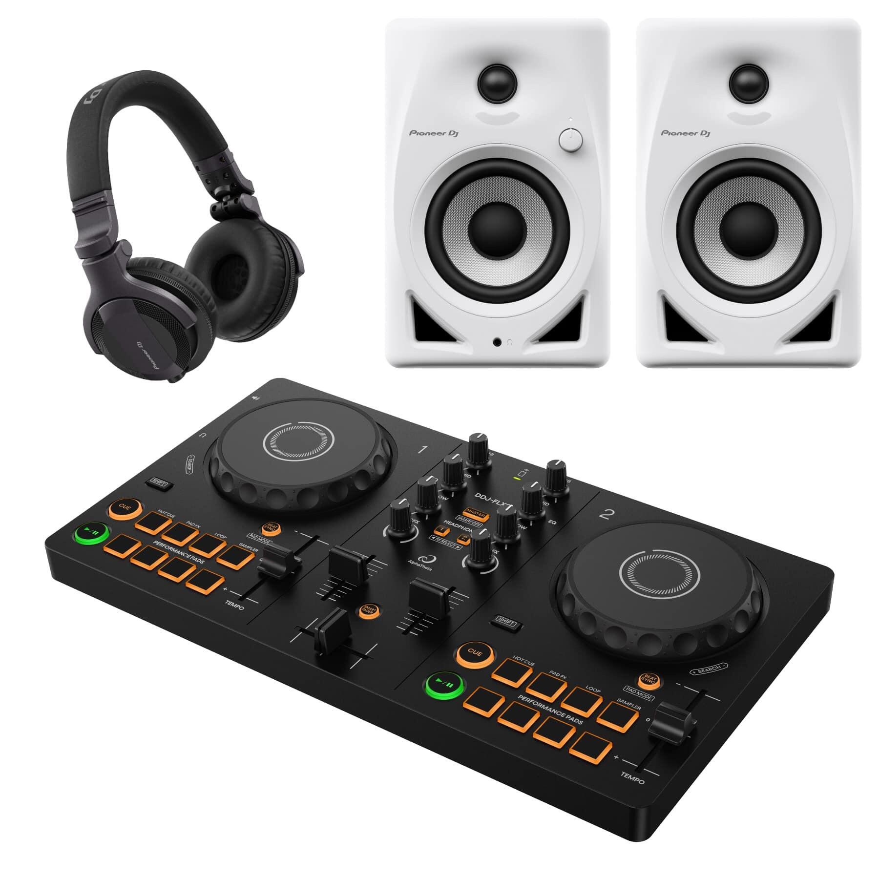 AlphaTheta DDJ-FLX2 & DM-40D-W Package