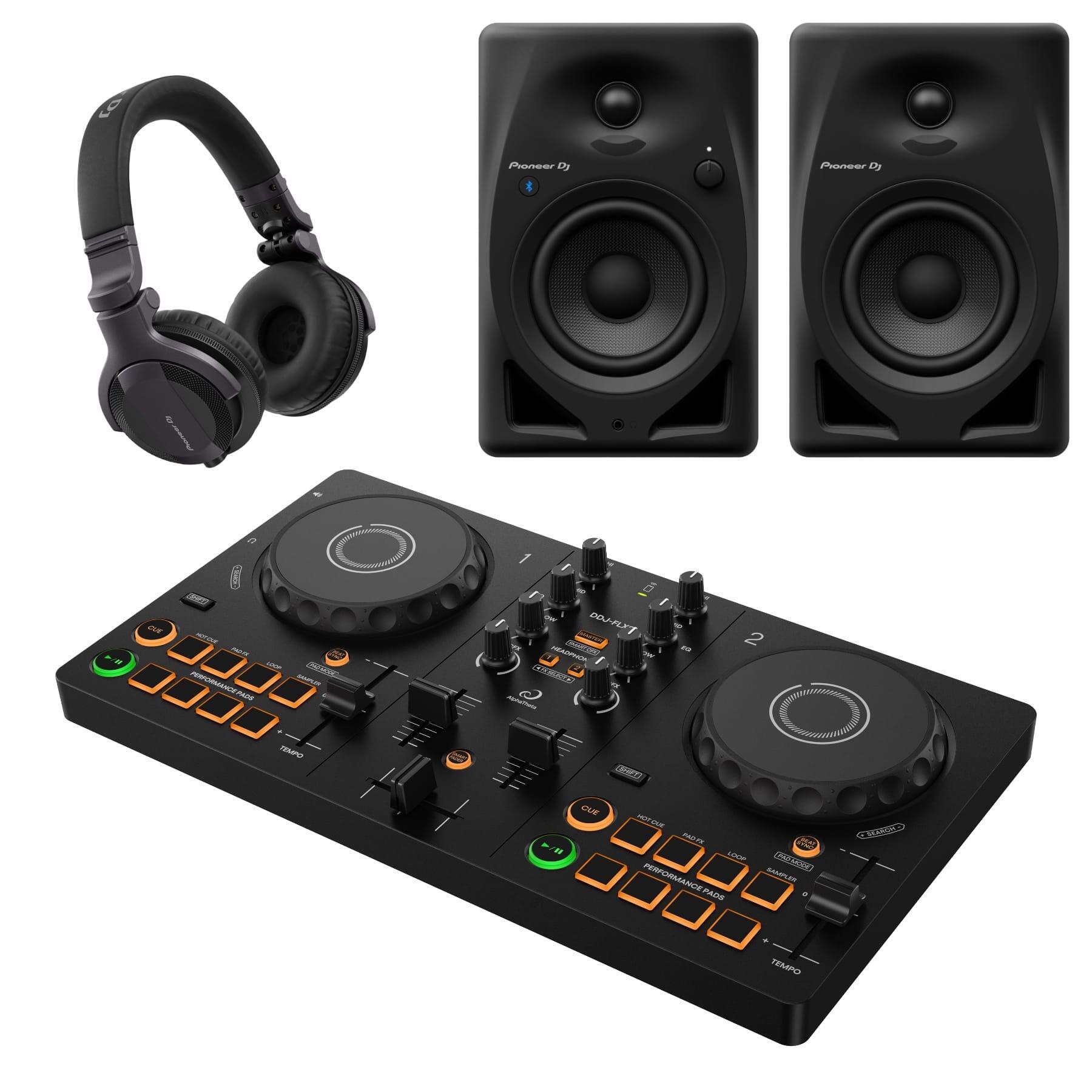 AlphaTheta DDJ-FLX2 & DM-40D-BT Package