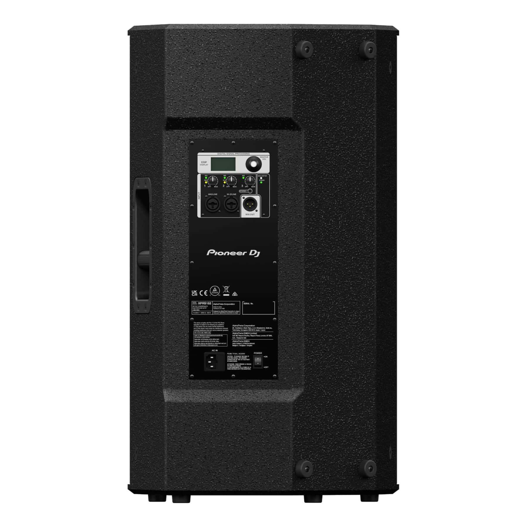 Pioneer DJ XPRS152 15-inch full-range active loudspeaker rear