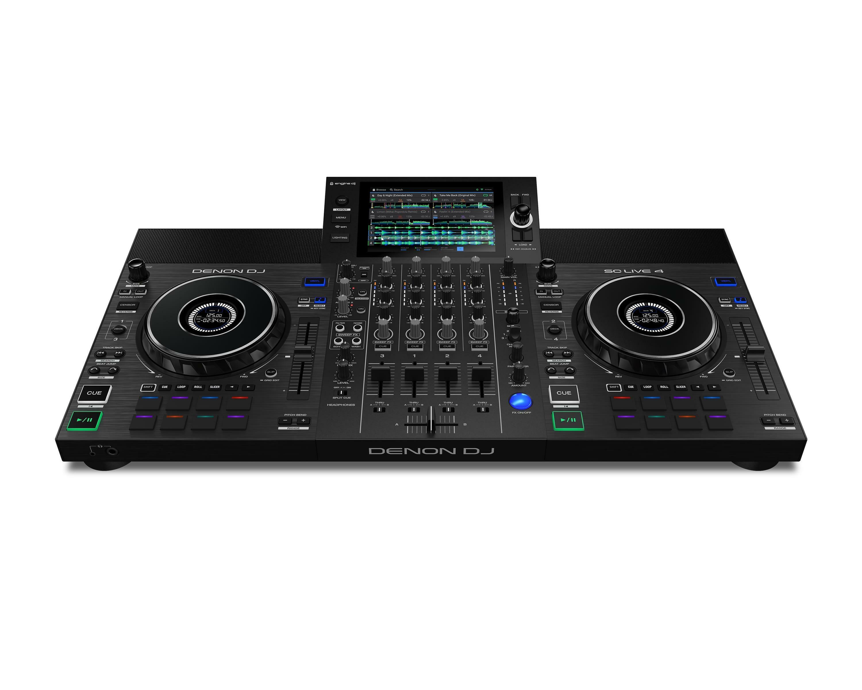 Denon DJ SC LIVE 4 front angle
