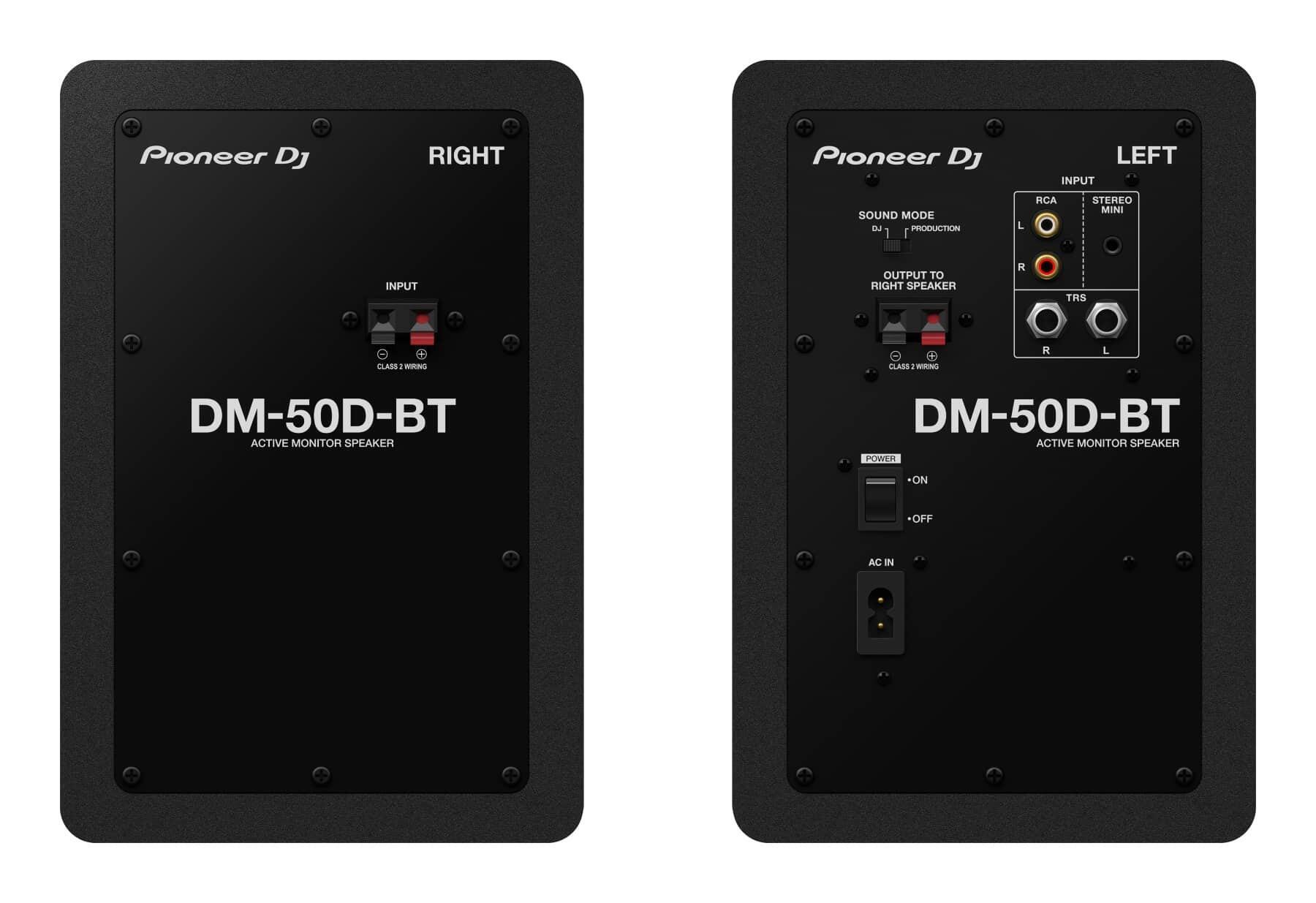 Pioneer DJ DM-50D-BT speakers rear