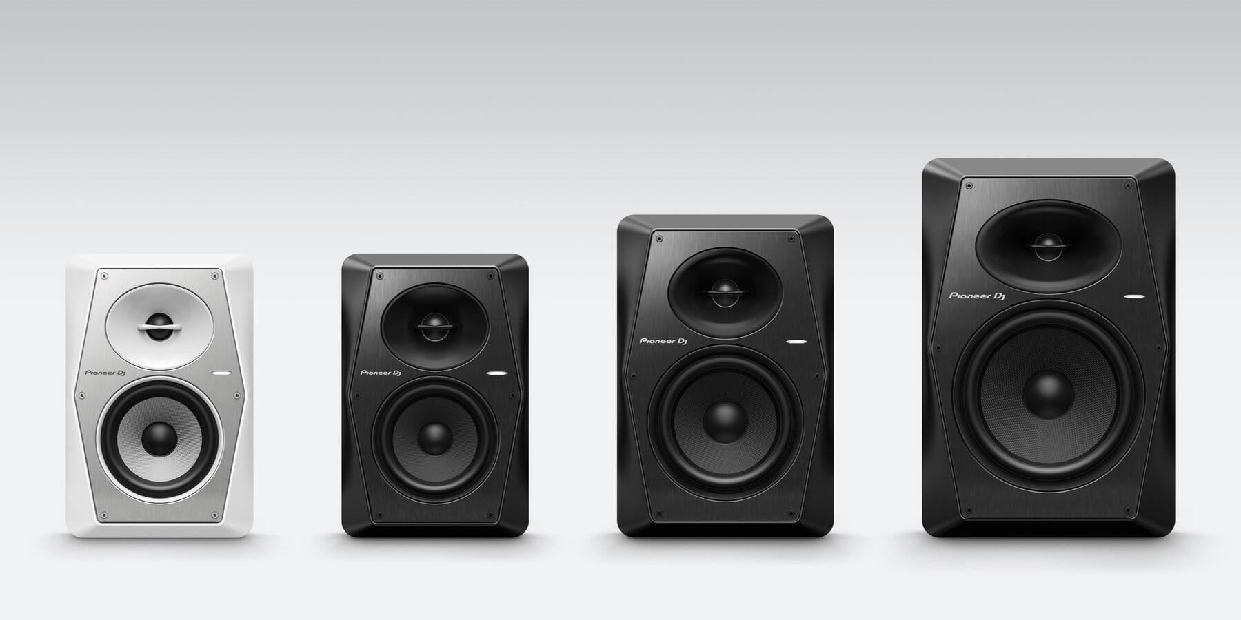 Pioneer DJ VM Series loudspeaker family front