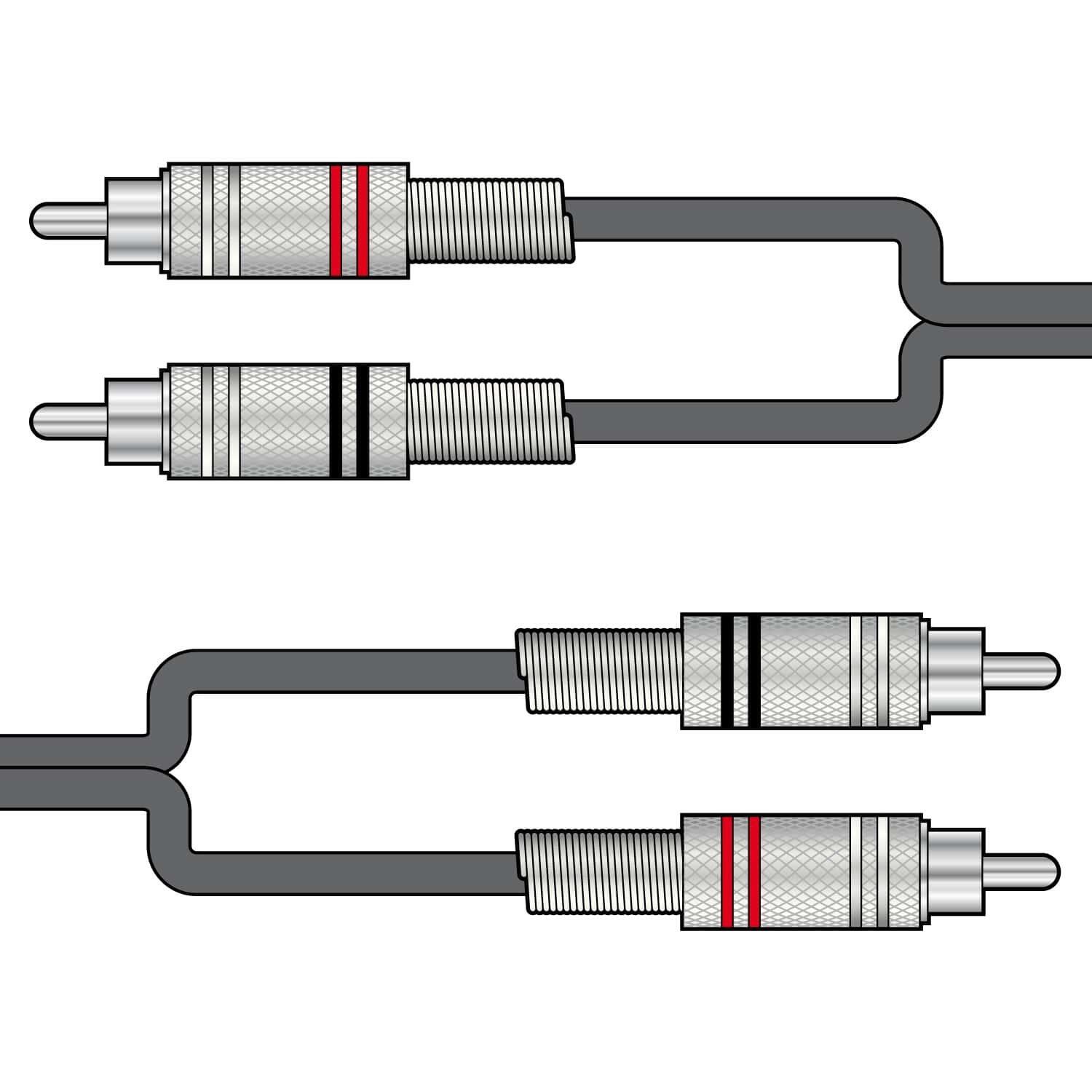 Citronic Classic 6m RCA signal lead